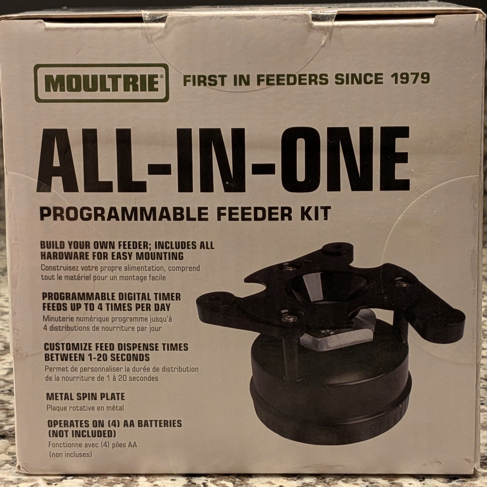 Black Automatic Reptile Feeder